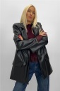 blazer effetto pelle kalie